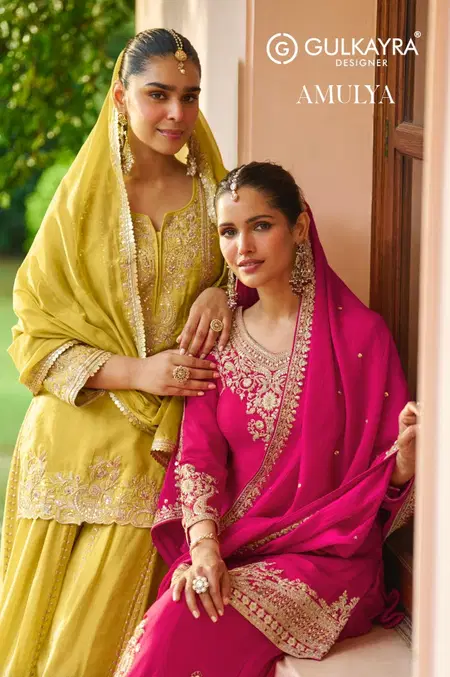 Amulya By Gulkayra Chinon Designer Readymade Suits Suppliers In India